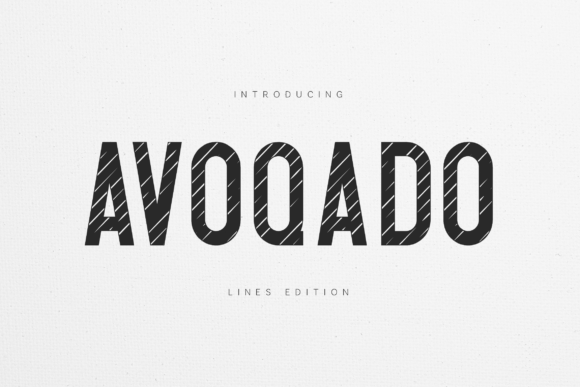 Avoqado: The Bold Striped Display Font for Handmade Brands