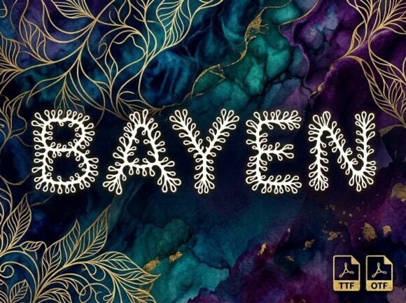 Bayen: The Perfect Display Font for Handmade Products