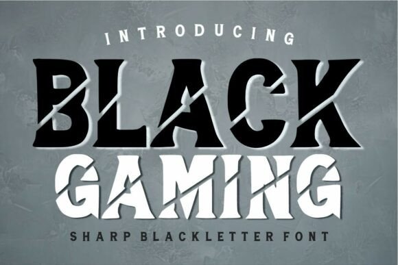 Black Gaming Typeface: Elevate Your Small Business Brand Identity