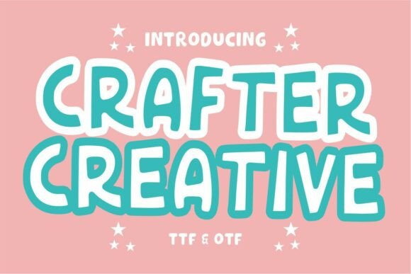 Crafter Creative: A Vibrant Display Typeface for Handmade Branding