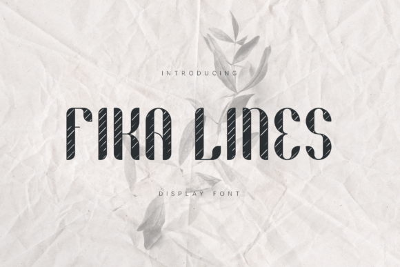 Fika Lines: A Sophisticated Display Typeface for Modern Web Design
