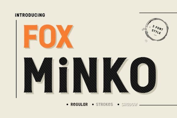 Fox Minko: The Retro Bold Display Font for Handmade Brands