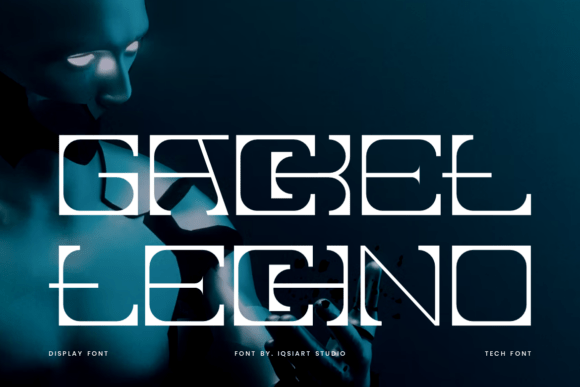 Gacket Techno: A Futuristic Display Typeface for Modern Editorial Design