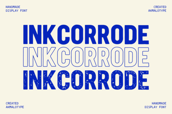 Inkcorrode: The Bold Display Typeface for Edgy Web Design
