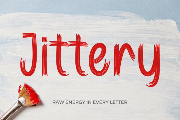 Jittery: The Creative Display Font for Scroll-Stopping Campaigns