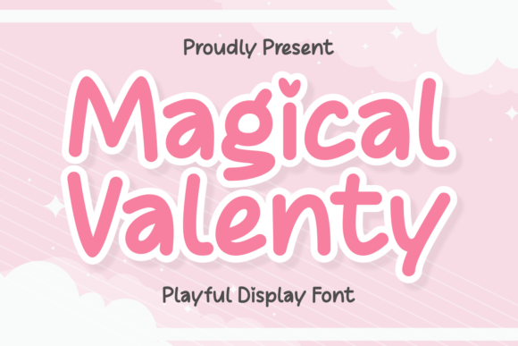 Magical Valenty: A Playful Display Font for Whimsical Brand Identities