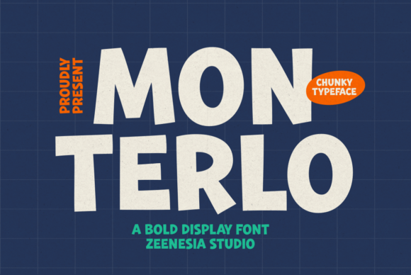 Monterlo: A Bold Display Typeface for Modern Editorial Design