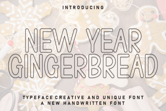New Year Gingerbread: A Display Font for Festive Digital Branding