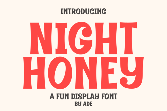 Night Honey: The Playful Typeface for Your Brand Identity
