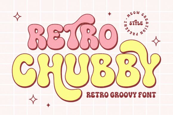 Retro Chubby: A Nostalgic Display Typeface for Bold Branding