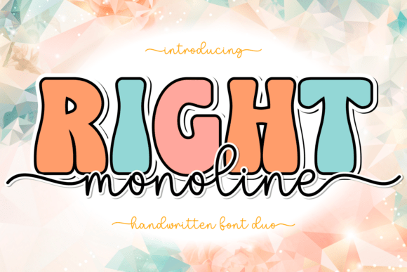 Right Monoline: A Friendly Display Font for Modern Branding