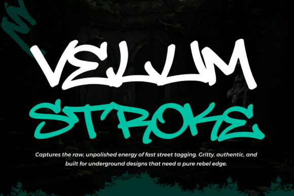 Velum Stroke: A Raw Display Typeface for Bold Editorial Design