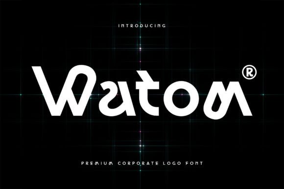 Watom: A Premium Display Typeface for Modern Editorial Design