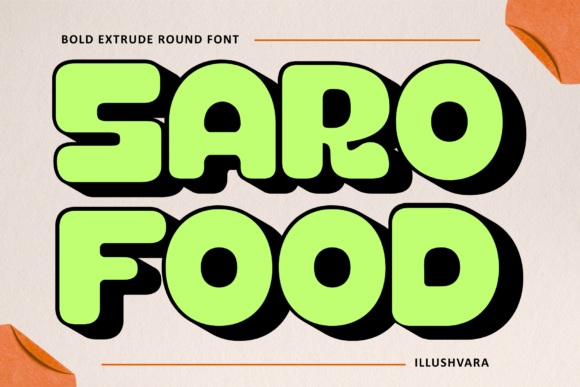 Why Saro Food Is the Perfect Display Font for Modern Editorial Design